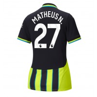 Dres Manchester City Matheus Nunes #27 Gostujuci za Žensko 2024-25 Kratak Rukav